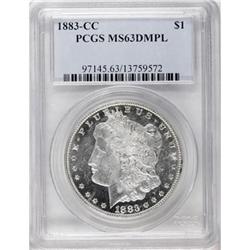 1883-CC $1 Deep Mirror Prooflike MS63 PCGS