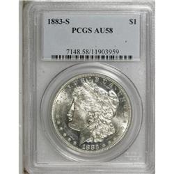 1883-S $1 AU58 PCGS