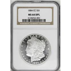1884-CC $1 Deep Mirror Prooflike MS64 NGC