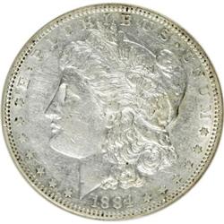 1884-S $1 AU53 NGC