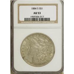 1884-S $1 AU53 NGC