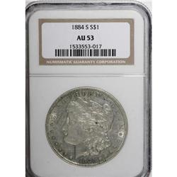 1884-S $1 AU53 NGC
