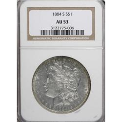 1884-S $1 AU53 NGC