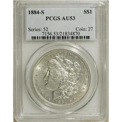 1884-S $1 AU53 PCGS