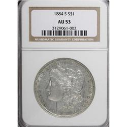 1884-S $1 AU53 NGC