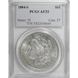 1884-S $1 AU53 PCGS