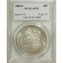 1884-S $1 AU55 PCGS