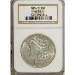 1884-S $1 AU55 NGC