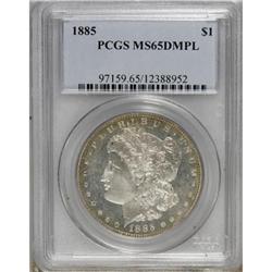 1885 $1 Deep Mirror Prooflike MS65 PCGS