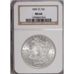 1885-CC $1 MS64 NGC