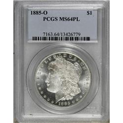 1885-O $1 Prooflike MS64 PCGS