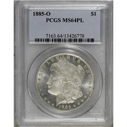 1885-O $1 Prooflike MS64 PCGS