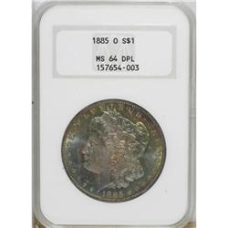 1885-O $1 Deep Mirror Prooflike MS64 NGC