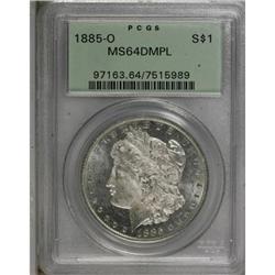 1885-O $1 Deep Mirror Prooflike MS64 PCGS