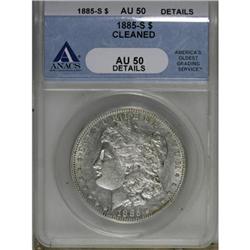 1885-S $1 AU50 ANACS