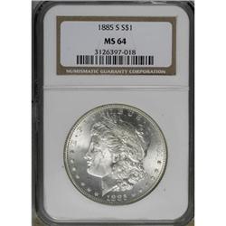 1885-S $1 MS64 NGC