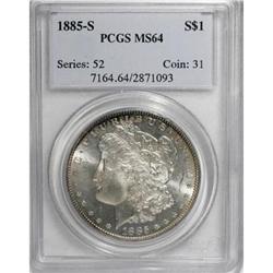 1885-S $1 MS64 PCGS