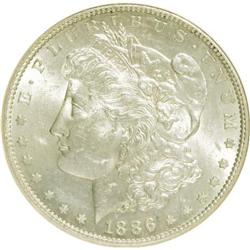 1886-S $1 MS61 NGC
