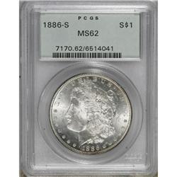 1886-S $1 MS62 PCGS