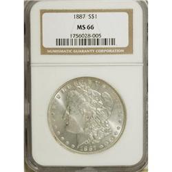 1887 $1 MS66 NGC