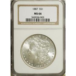 1887 $1 MS66 NGC