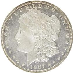 1887 $1 Deep Mirror Prooflike MS64 ANACS