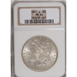 1887-O $1 MS64 NGC