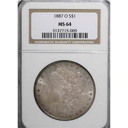 1887-O $1 MS64 NGC