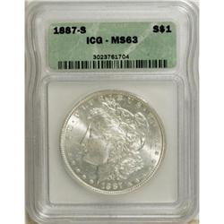 1887-S $1 MS63 ICG