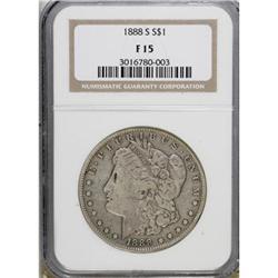 1888-S $1 F15 NGC