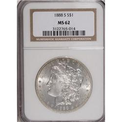 1888-S $1 MS62 NGC