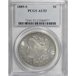 1889-S $1 AU53 PCGS