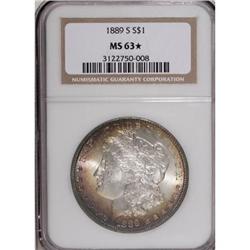 1889-S $1 MS63 NGC