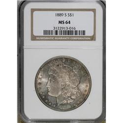 1889-S $1 MS64 NGC