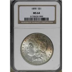 1890 $1 MS64 NGC