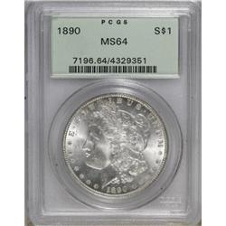 1890 $1 MS64 PCGS