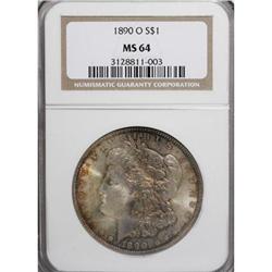 1890-O $1 MS64 NGC