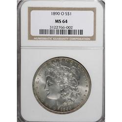 1890-O $1 MS64 NGC