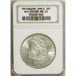 1891 $1 MS63 NGC