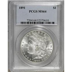 1891 $1 MS64 PCGS