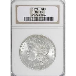 1891 $1 MS64 NGC