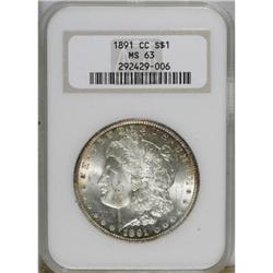1891-CC $1 MS63 NGC