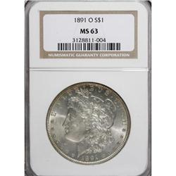 1891-O $1 MS63 NGC