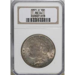 1891-O $1 MS64 NGC