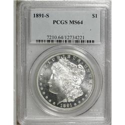 1891-S $1 MS64 PCGS