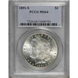 1891-S $1 MS64 PCGS
