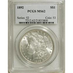 1892 $1 MS62 PCGS