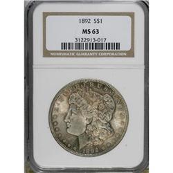 1892 $1 MS63 NGC