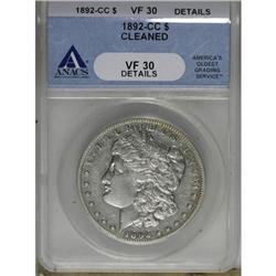 1892-CC $1 VF30 ANACS