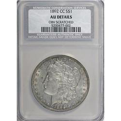 1892-CC $1 AU50 CSN